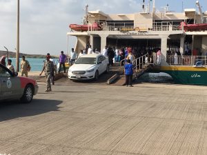 طريقة حجز السيارات على عبارة فرسان